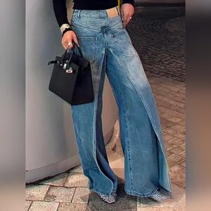 NWT Easel Overlap Jeans